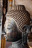 Vientiane, Laos - Wat Si Saket, The gallery around the sim houses thousands of Buddha statues in various mudras, dating  from the 16th century. 